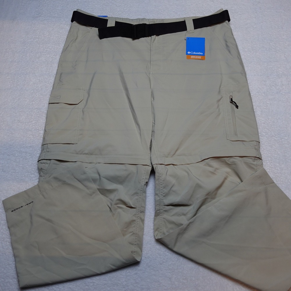 Columbia Silver Ridge Utility Convertible Pant Mens 44x32 Tan AS9834-271